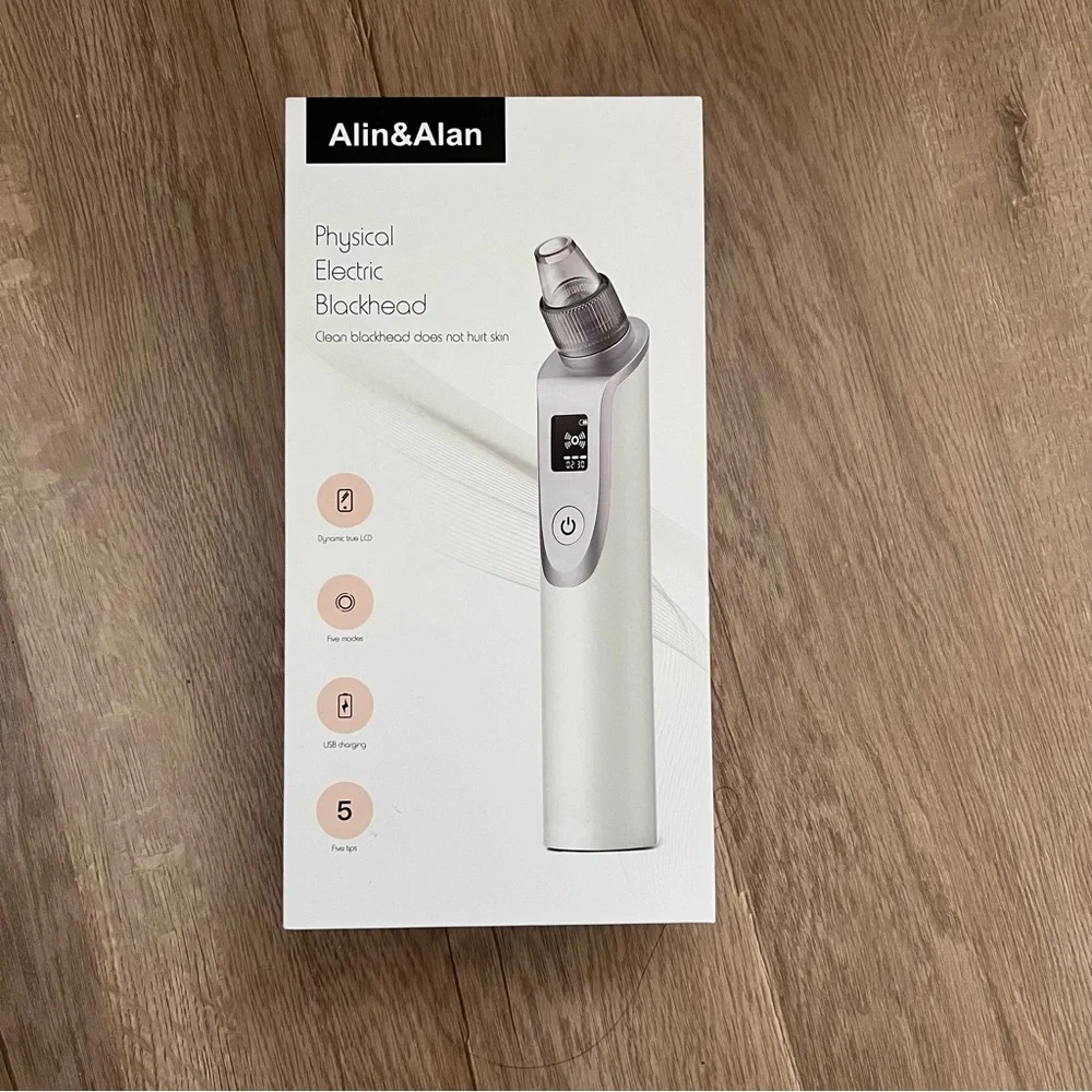 Alin&Alan Physical Electric Blackhead Remover Tool - 5 Modes USB Charge‎ - NIB